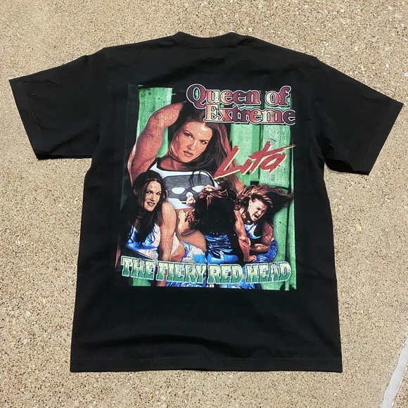 Vintage inspired rap tee of the greatest female wrestler of all time aka Lita - Picture 2 of 2